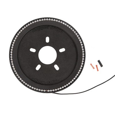 Rugged Ridge Black Plastic LED 3rd Brake Light Ring Kit for 18 Jeep Wrangler JL