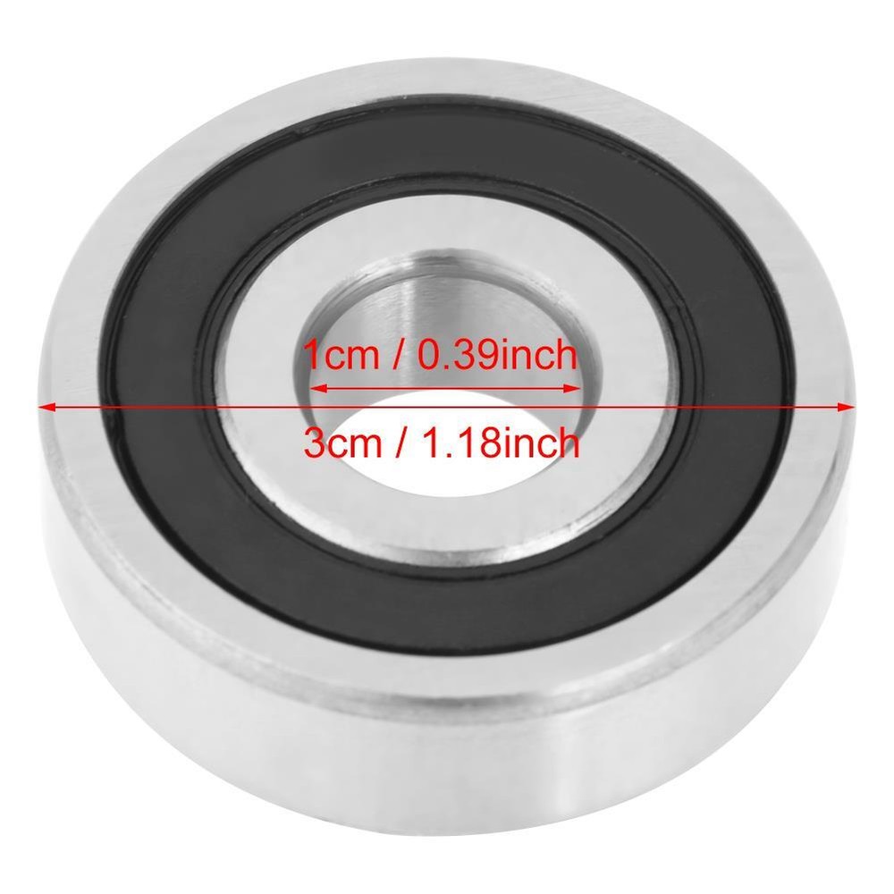 10pcs 6200 Double Rubber Sealed Deep Ball Bearings 10x30x9mm Steel