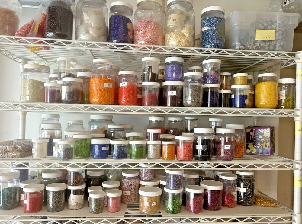 500 lbs of bulk assorted  beads for setting your own jewelry  bead business