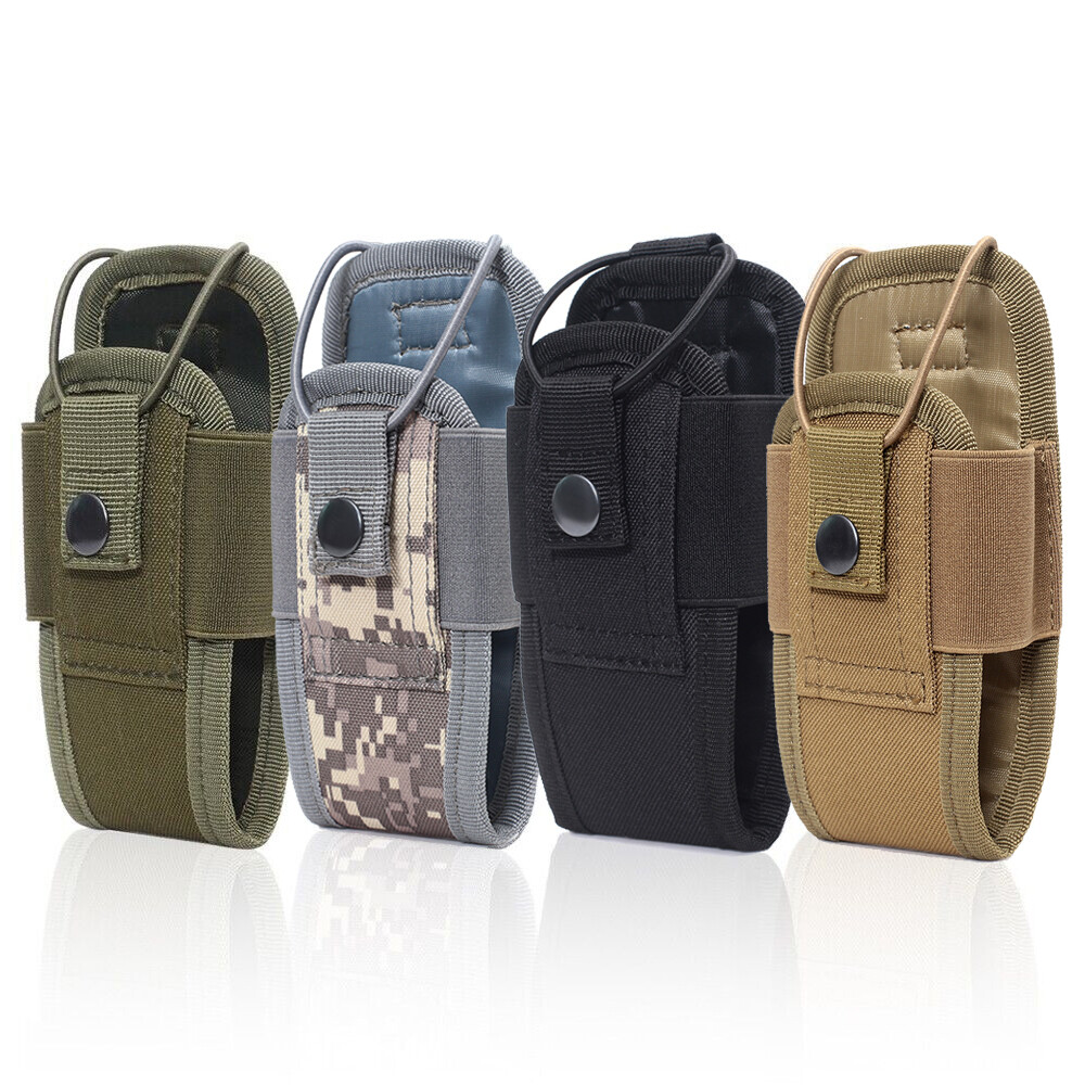 Outdoor Tactical Molle Radio Walkie Talkie Pouch Waist Bag Holder Pocket Holster