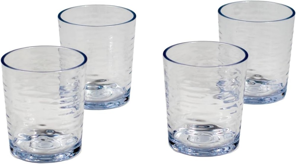 Tritan Foundry Double old Fashioned Drinkware set of 4, 14.3 oz., DoF, Clear
