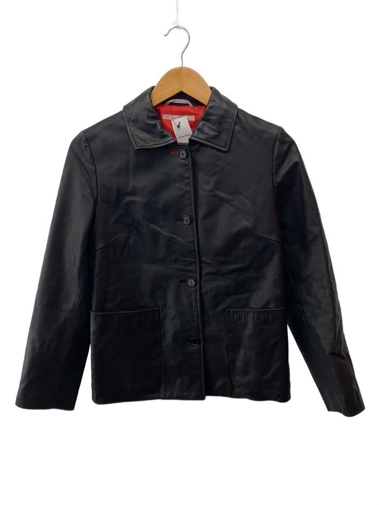 Paul Smith Women Leather Jacket Blouson/40/Cowhide/Blk 7732