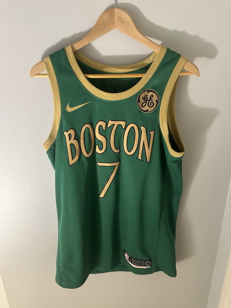 Jaylen Brown Authentic Boston Celtics Nike 19-20 City Edition Jersey Size 44