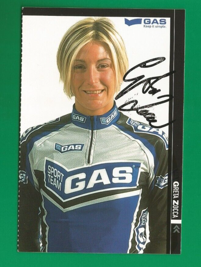 CYCLING cycling card GRETA ZOCCA team GAS Sport team 2011 Signed