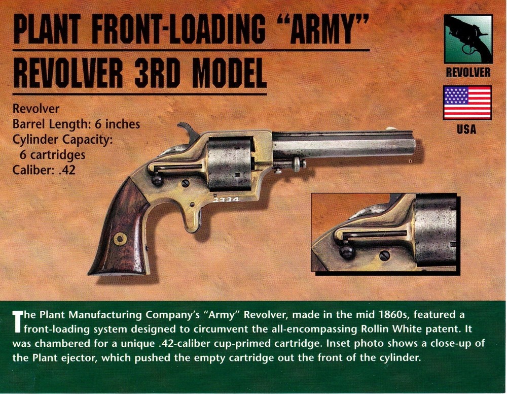 Plant Front Loading Army Revolver 3rd Model Revolver Classic Firearms Photo u