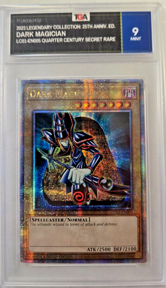 2023 Yu-Gi-Oh Graded 25th Anniversary Secret Rare Dark Magician Card