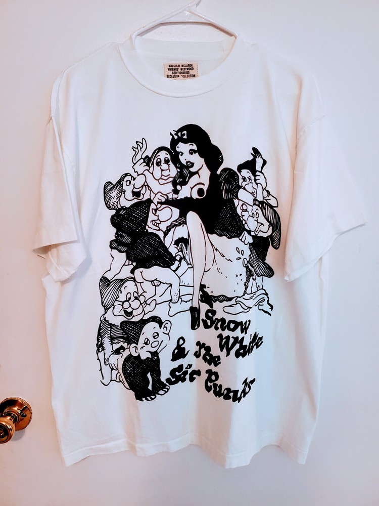 VIVIENNE WESTWOOD MALCOM MCLAREN SEX PISTOLS SNOW WHITE & THE SIR PUNKS XL SHIRT