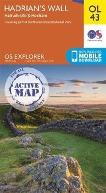 Hadrians Wall Map  Weatherproof  Haltwhistle  Hexham  Ordnance Survey  OS Explor