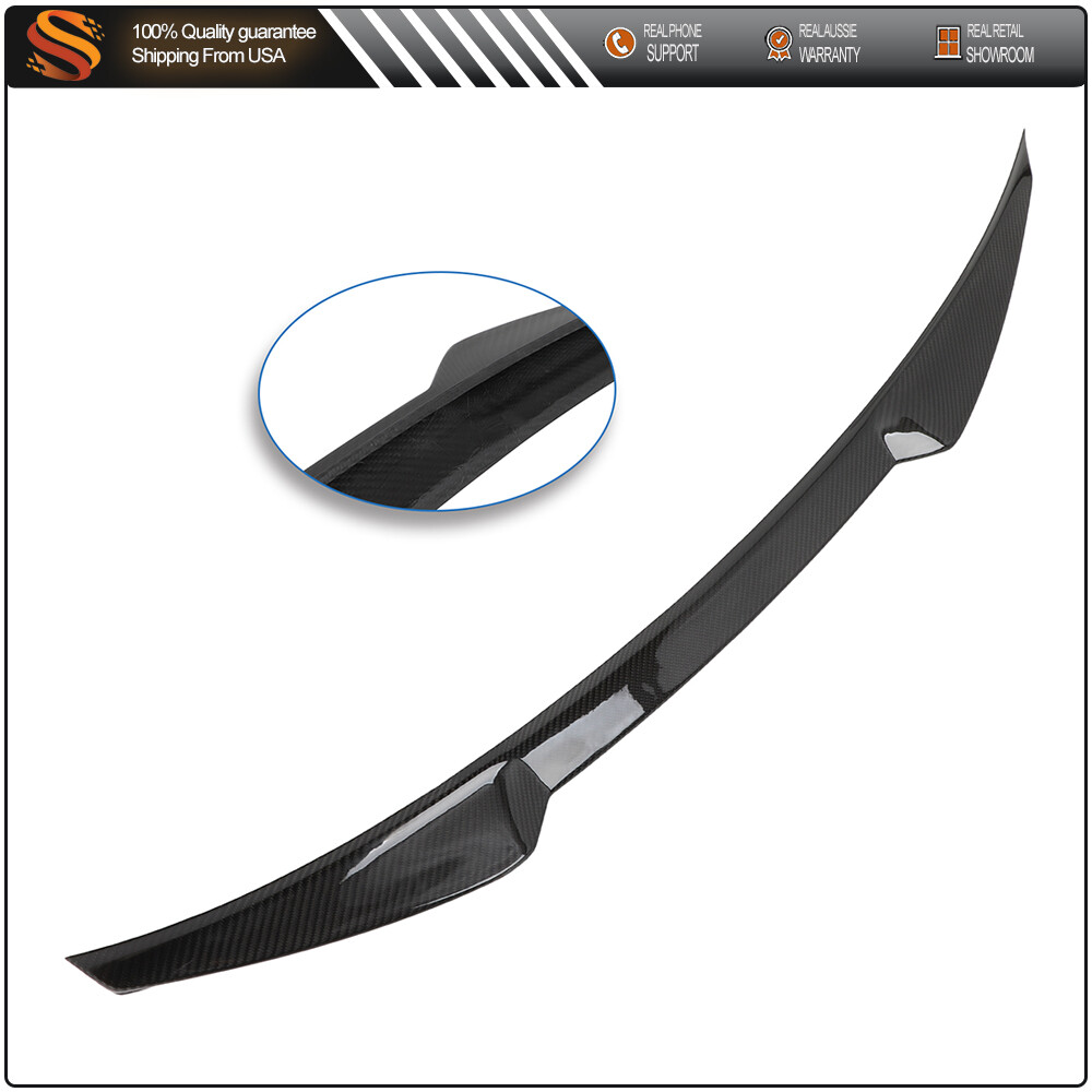 Glossy Black Carbon Fiber Trunk Spoiler for 2013-2017 Audi A7 S7 RS7