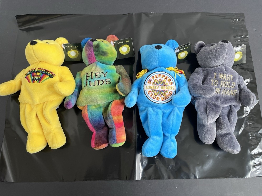 The Beatles Plush Beanie Bears Ltd Edition 16251/25K 4-Piece Set