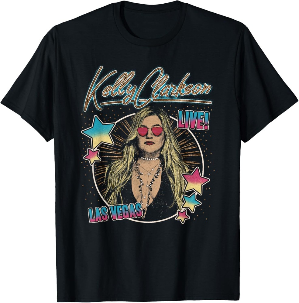 Kelly Clarkson Vegas Glitter T-Shirt Hoodie