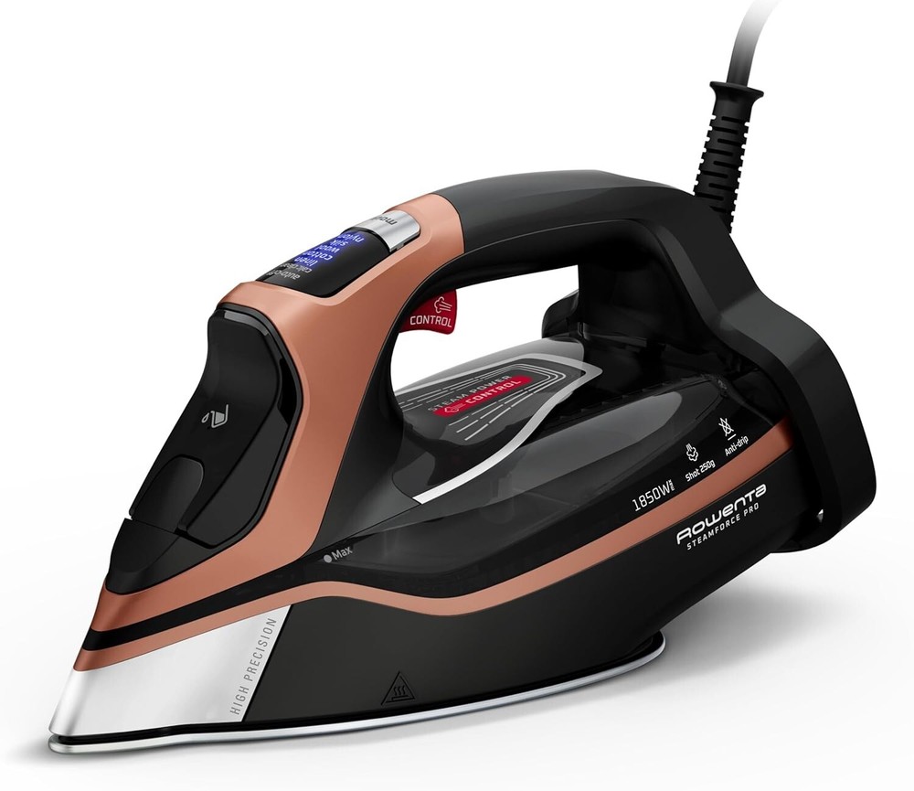 Rowenta Steam Force Pro Iron with 400 Microsteam and Stainless Steel Soleplate