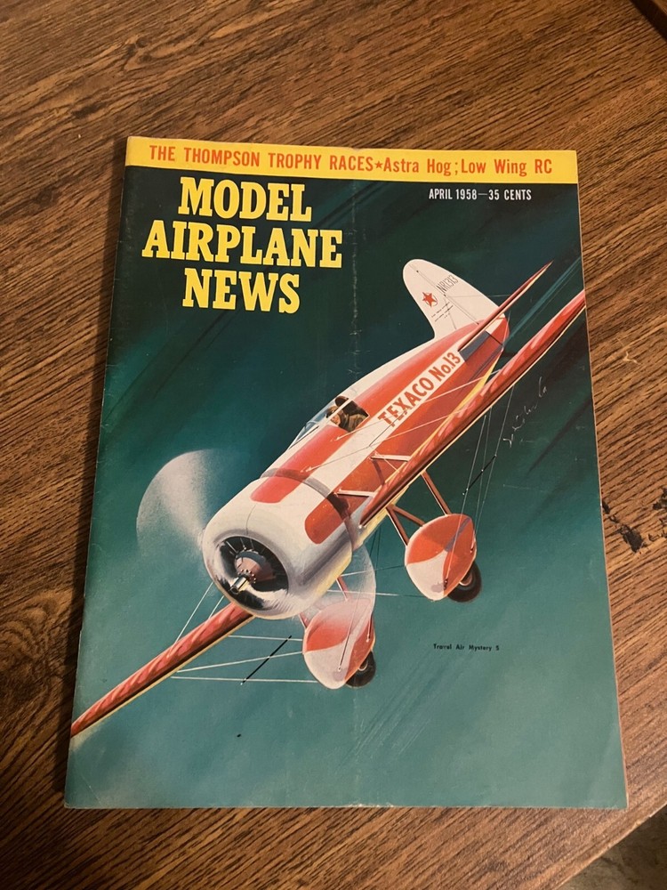 Vintage Back Issue of Model Airplane News Magazine - April 1958