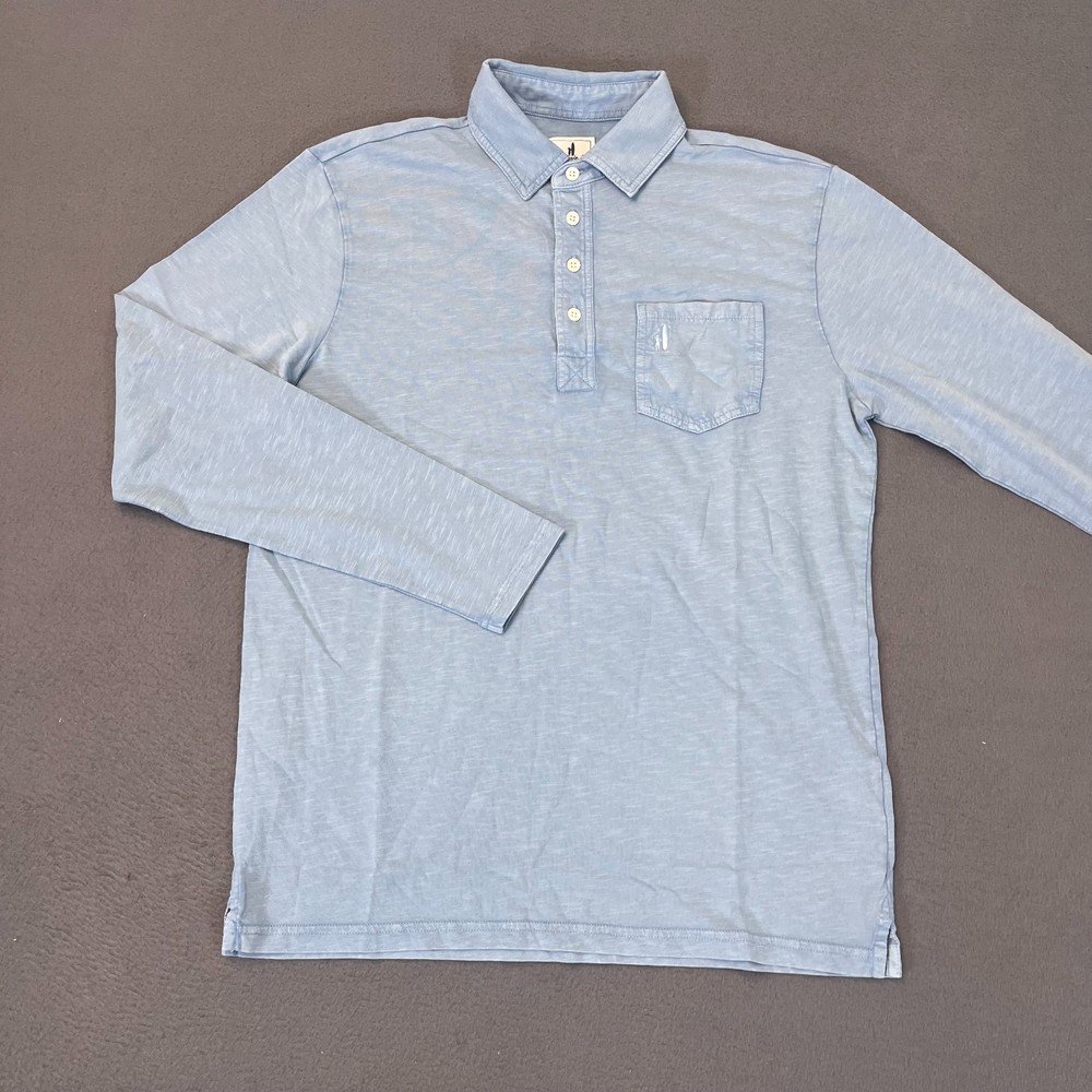 Johnnie-O Hanging Out Polo Shirt Long Sleeve Blue Coastal - SM, LG, 2XL NWOT |