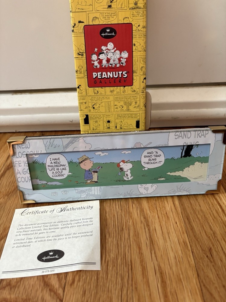 Hallmark Peanuts Golf Is Life Comic Strip Limited Edition-image