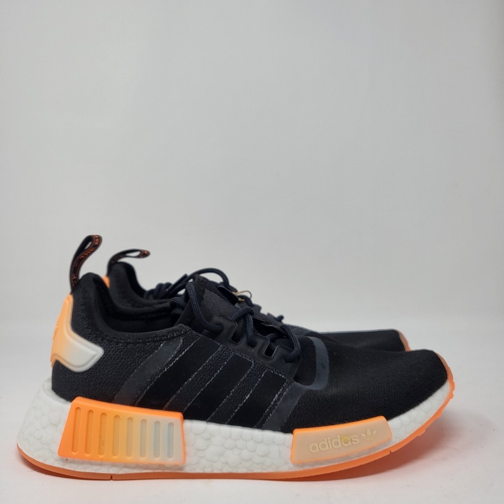 ADIDAS GW9463 Women's Black/Orange/White Stretch Fabric Running Size 6.5 B17