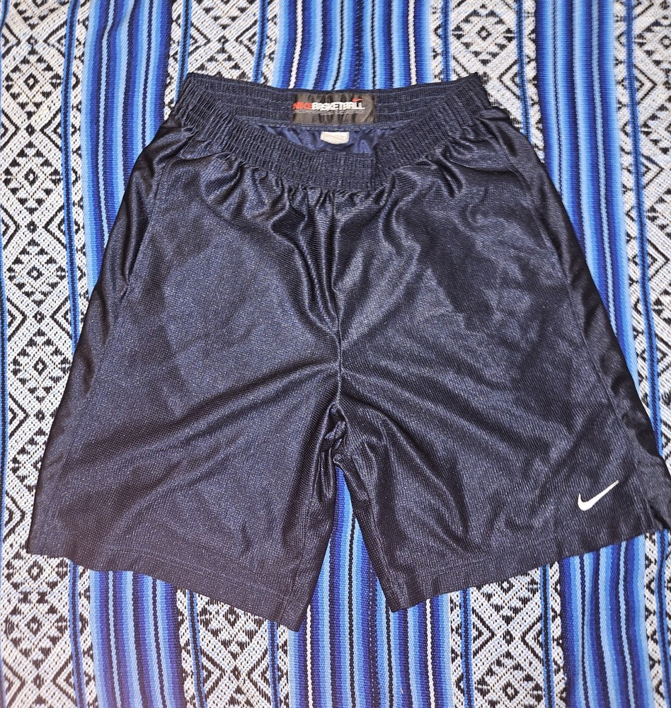 Vtg 00s Nike Basketball Shorts Mens L Baggy Oversized Y2K Embroidered Swoosh