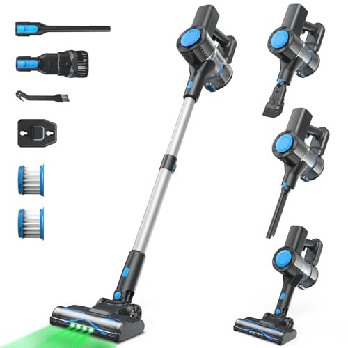 Cordless Vacuum Cleaner, Powerful Lightweight Stick Vacuum with 2200 mAh