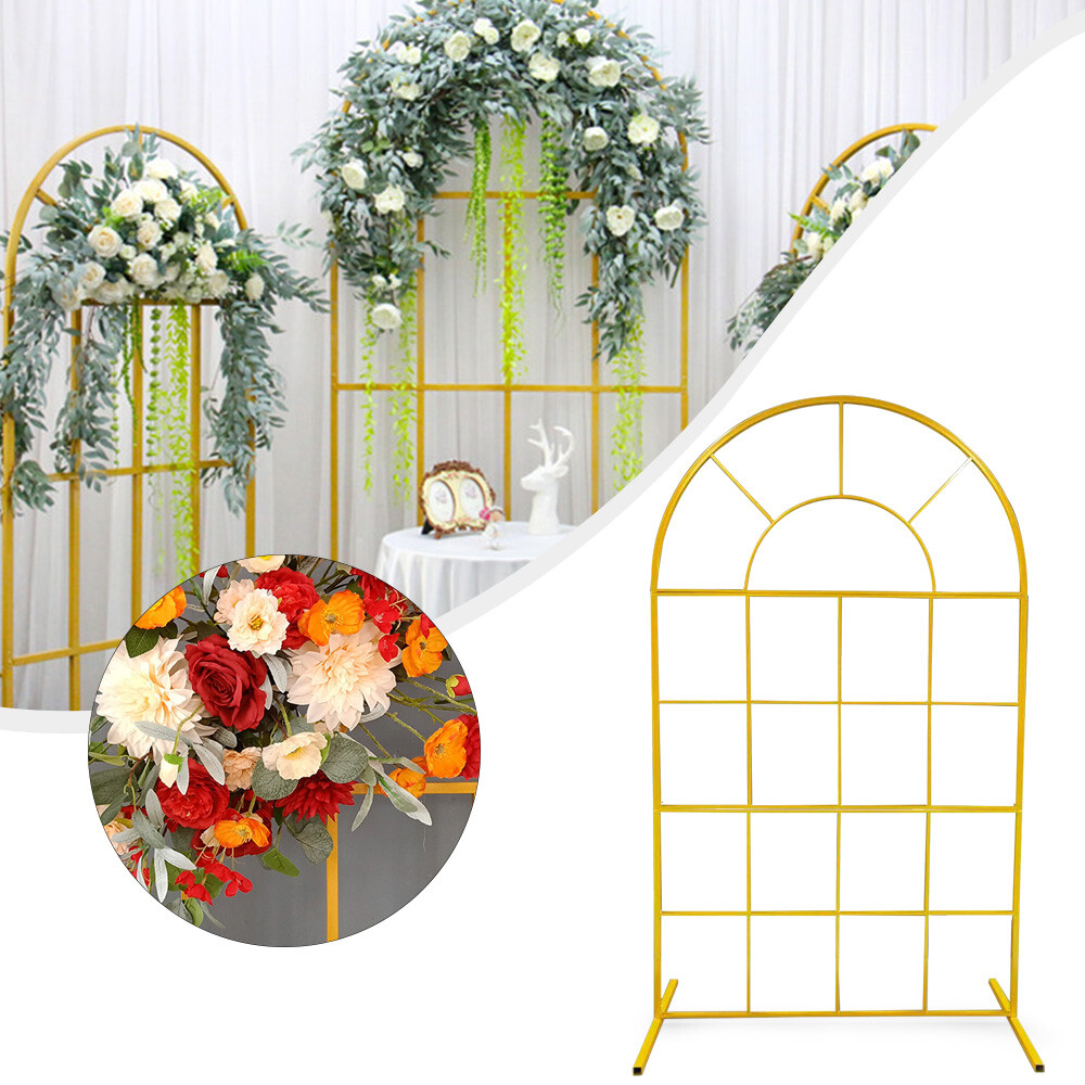2m Metal Wedding Arch Stand for Floral Backdrop Party Decor Frame