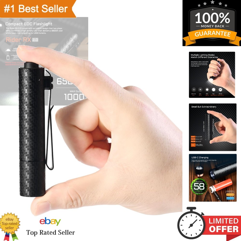 Ultra Bright 1000 Lumens Mini Flashlight - Perfect for Camping & Emergencies