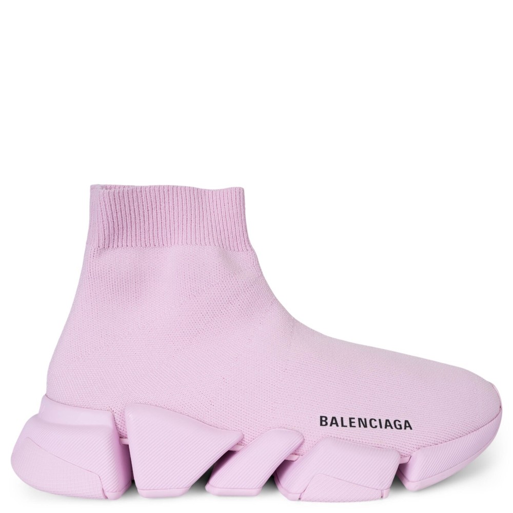 BALENCIAGA Light Pink Speed 2.0 Sock Sneakers Women Size 38 2020