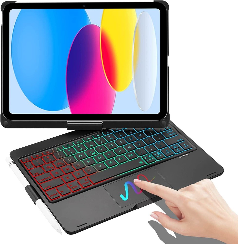 Touchpad Rotate Keyboard Case For iPad (A16) 11th Gen 11