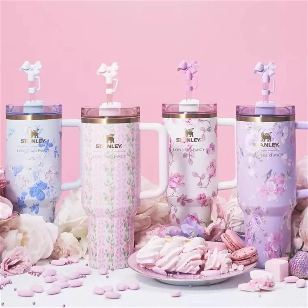 Love Shack Fancy Quencher H2.0 Tumbler 40OZ In Hand Tumbler New With Box