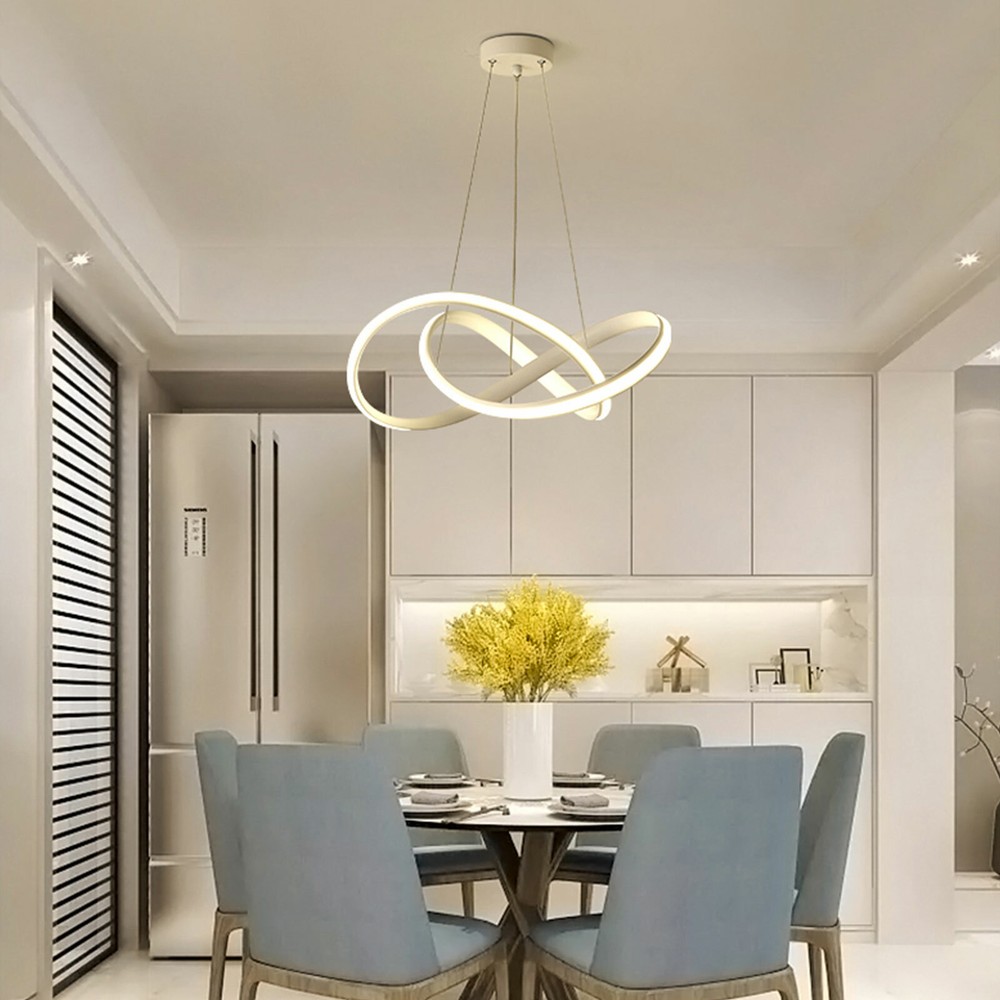 Modern LED Chandelier Dining Room Ceiling Light Acrylic Pendant Lamp Fixtures US