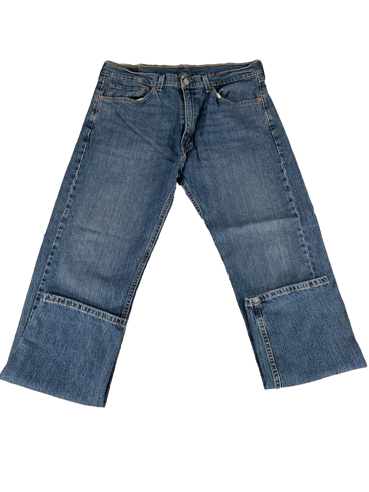 Levi's 505 Regular Fit Red Tab Straight Leg Classic Denim Jeans Medium #4676