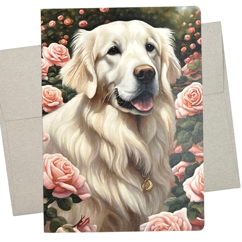 Whitman and Daughter Golden Retriever Birthday Greeting Card for Dog Lovers