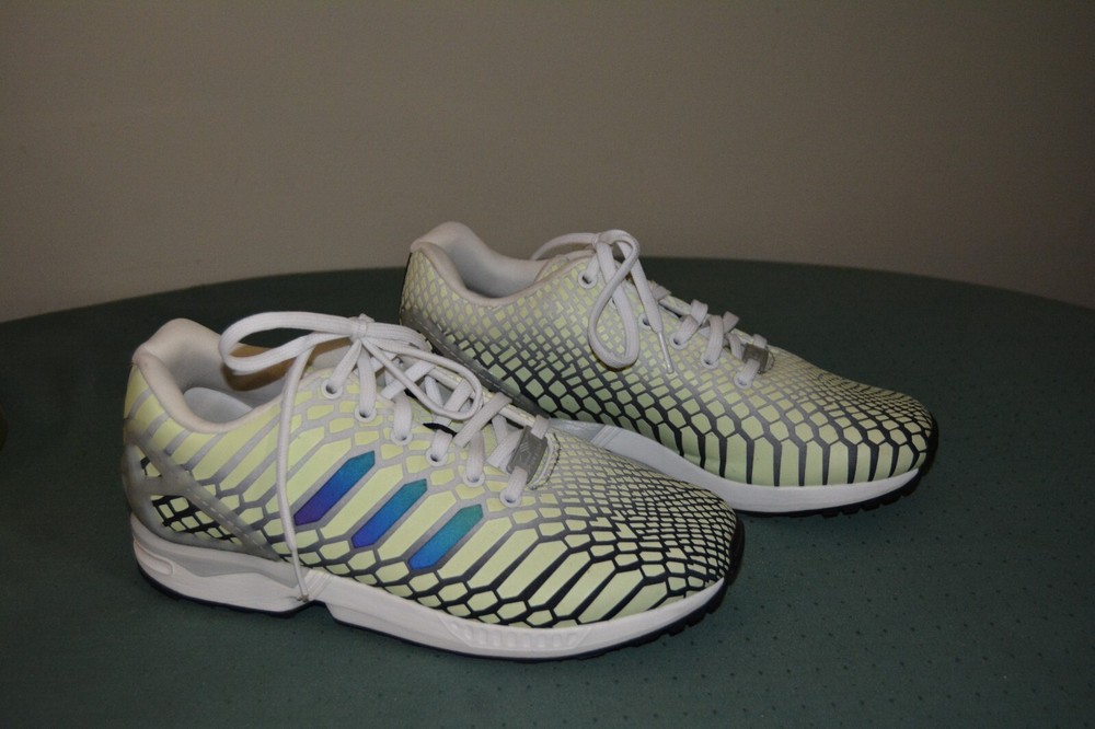 Men’s adidas ZX Flux XENO Glow in Dark Sneakers Size 8 NWOT