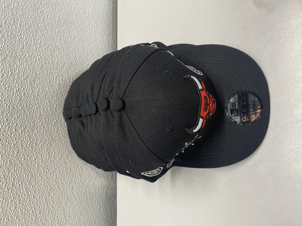 Chicago Bulls New Era Paisley Fitted Hats Lot of 10 Black OS
