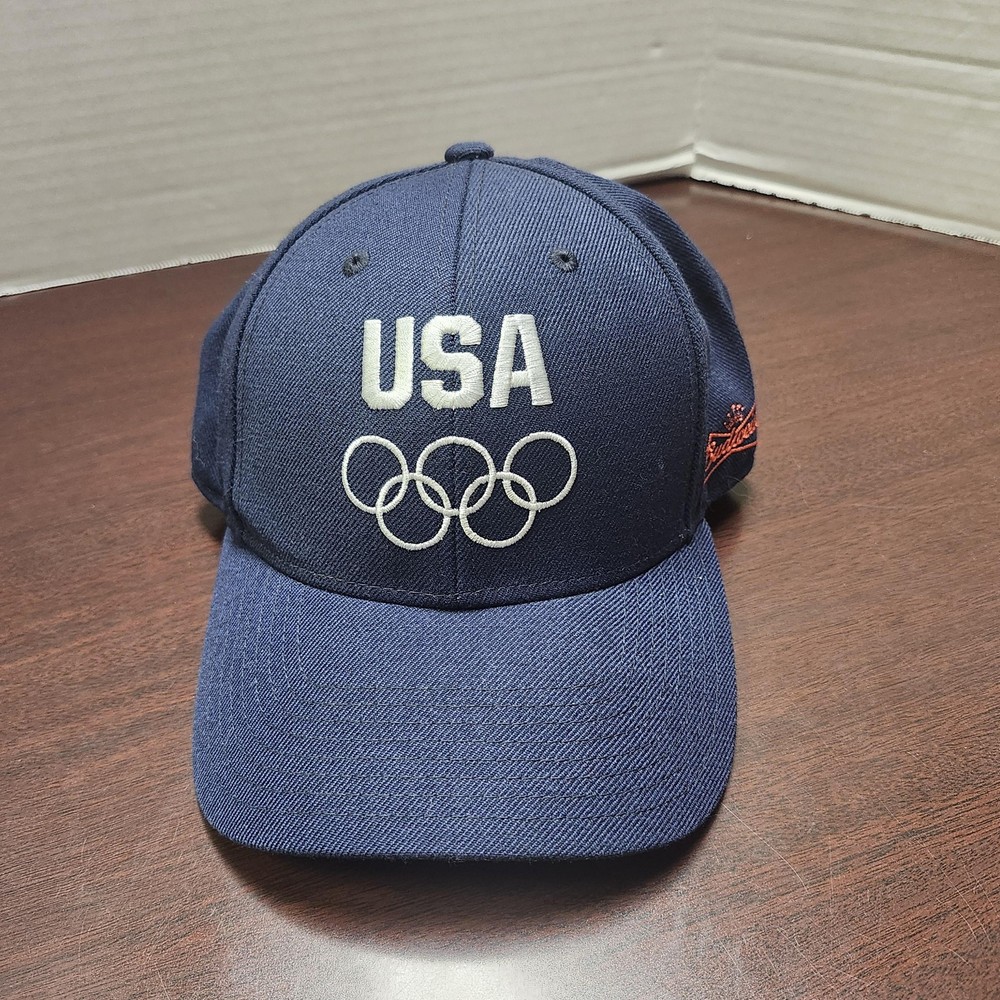 United States Olympic Team Hat Cap Strap Back Mens Blue Sochi Winter Olympics