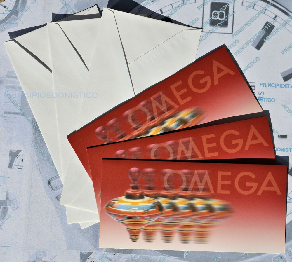 Vintage Omega Greeting Card Set of 3 with Envelopes New Original