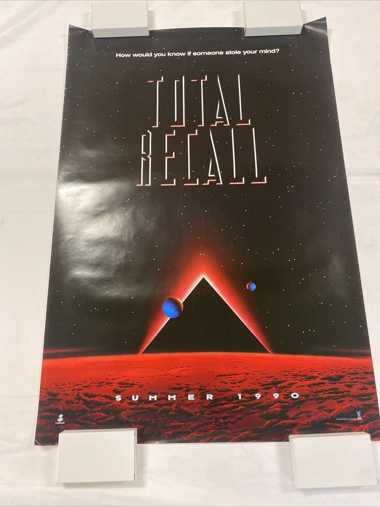 LOT OF 20 TOTAL RECALL 1990 ORIGINAL ROLLED UNUSED 27x40 1-SHEET MOVIE POSTERS