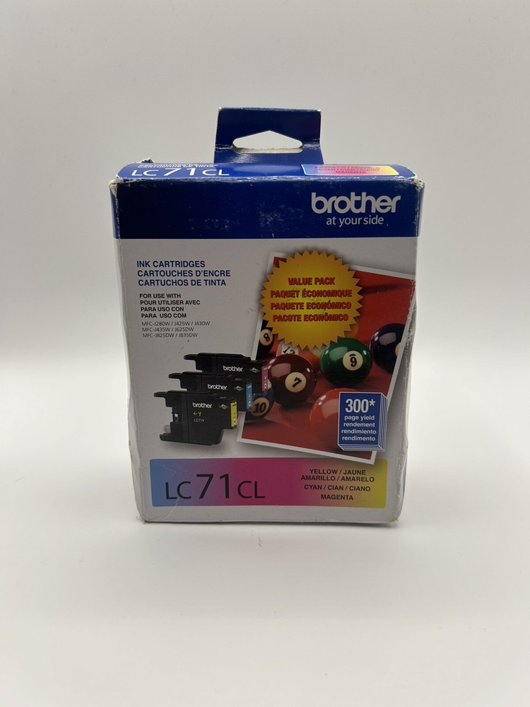Genuine Brother LC71CL Ink Cartridge Magenta Cyan Yellow Expires 02/2023
