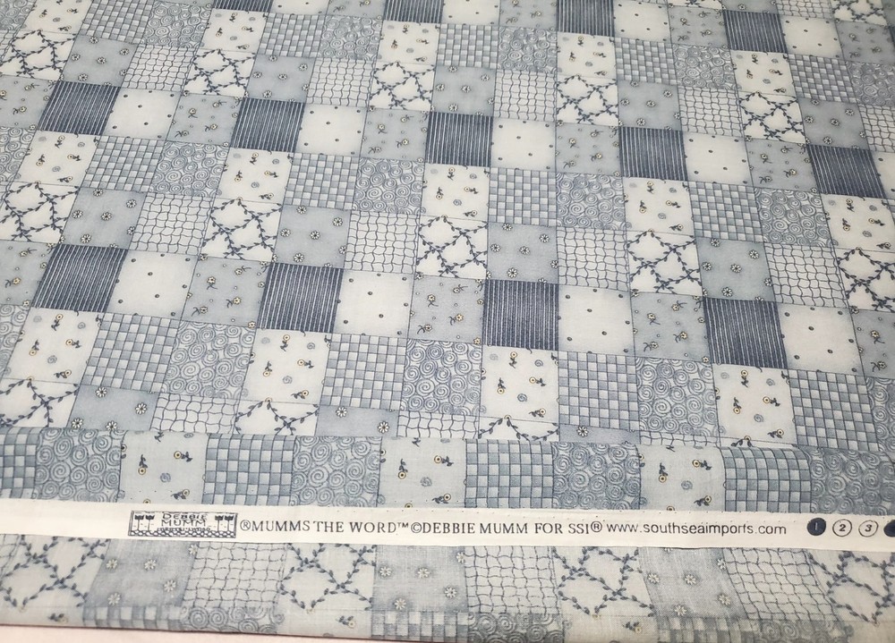 Debbie Mumm Fabric 1.55 Yds South Sea Imports Cotton Quilting Material Vintage