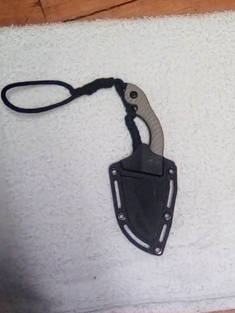 SOG Survivor Edge Fixed Blade Survival Knife with Sheath Black Gray