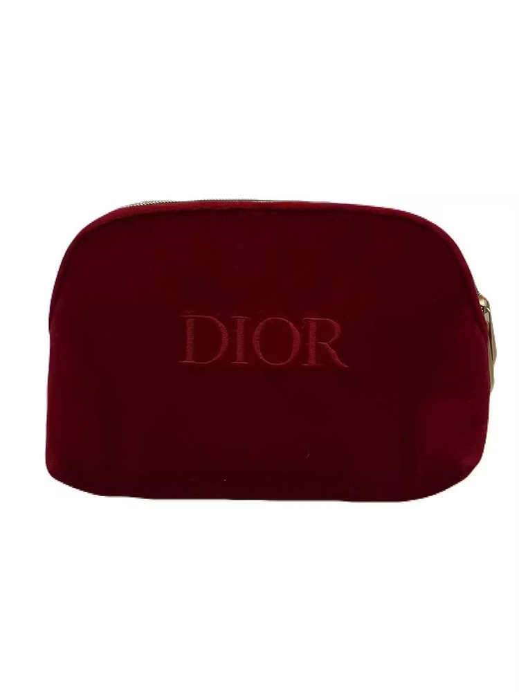 Dior Red Leather Makeup Bag Pre-Owned TC122-3