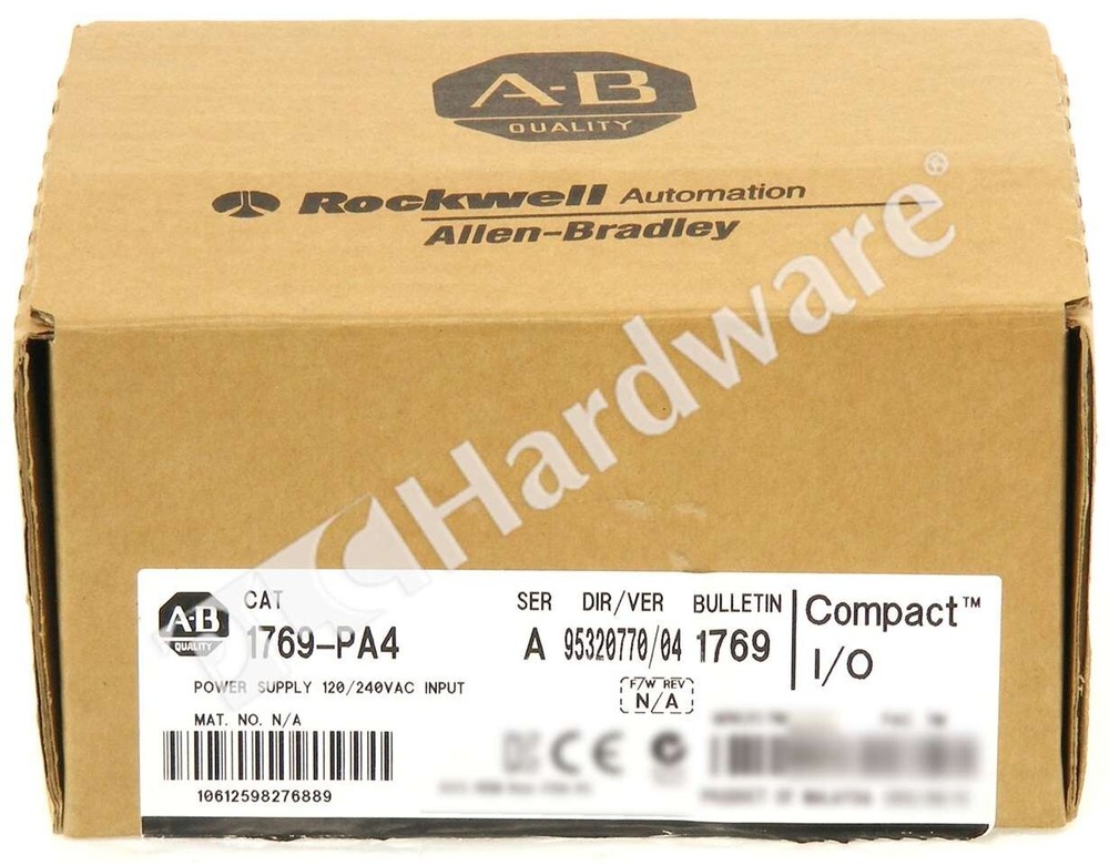 Surplus Open Allen Bradley 1769-PA4 /A Compact I/O 4A@5VDC 120/240V Power Supply