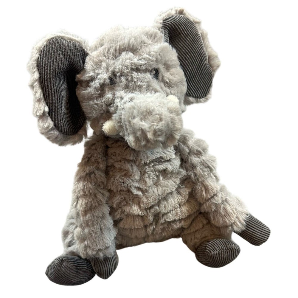 First Impressions Elephant Plush Stuffed Animal Baby Soft Lovey Cute Bean Bag