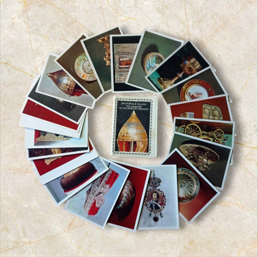 Vintage Soviet USSR CCCP postcards lot of 24 collectible unused cards