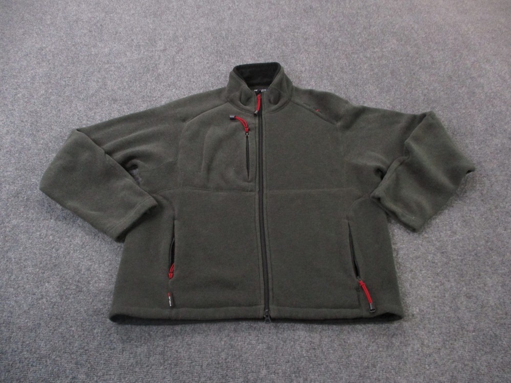 Polo Ralph Lauren Jacket Mens XL Gray Fleece Outdoor Sweater Hiking Camping Logo