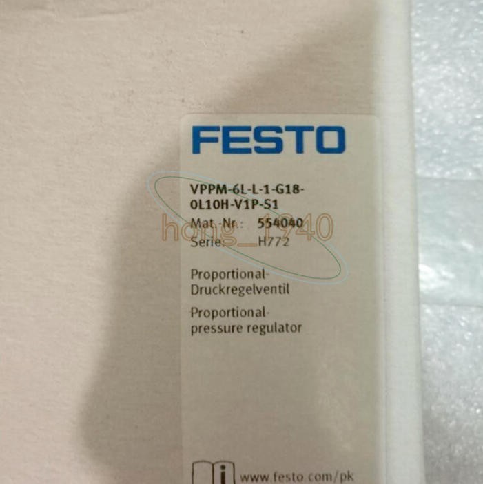 One New festo  VPPM-6L-L-1-G18-0L10H-V1P-S1  554040 proportional valv