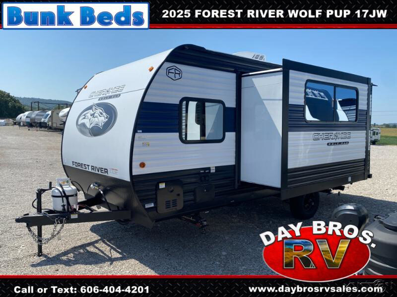 25 Forest River Cherokee Wolf Pup 17JW Travel Trailer Towable RV Camper Bunks