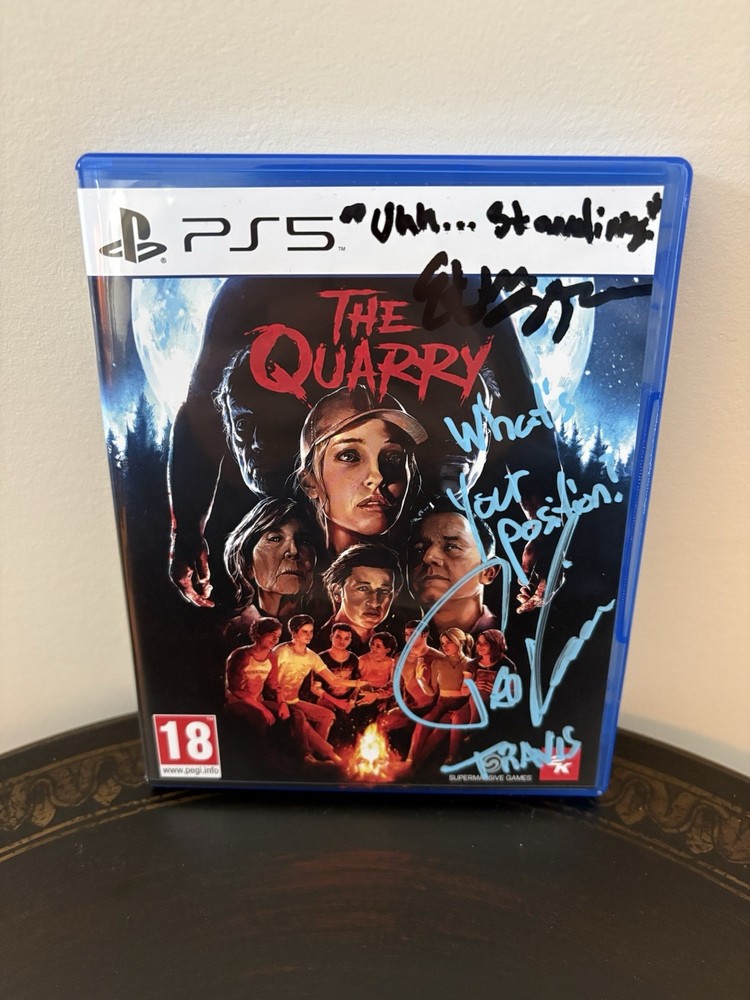 The Quarry PS5 Game signed by Ted Raimi and Ethan Suplee