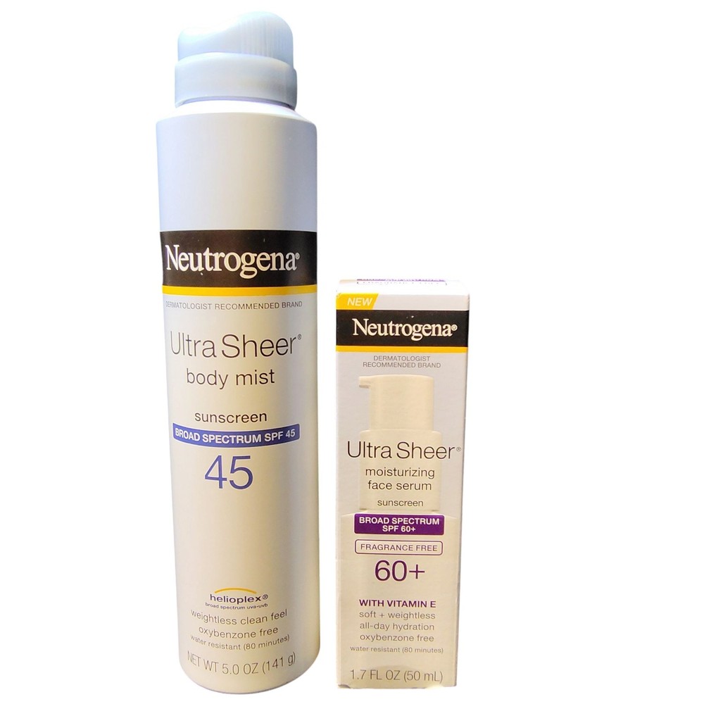 Neutrogena Body Mist and Serum Duo Bundle New Hydrating Skincare Set
