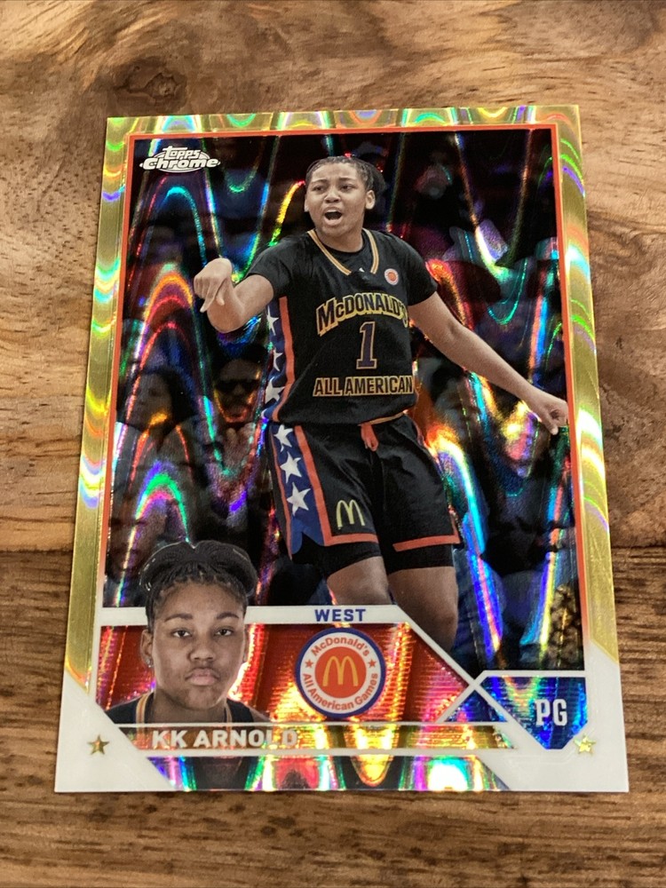 KK Arnold 50/50 Mint!! Gold Ray Wave UCONN! 2023-24 McDonalds All-American 🔥