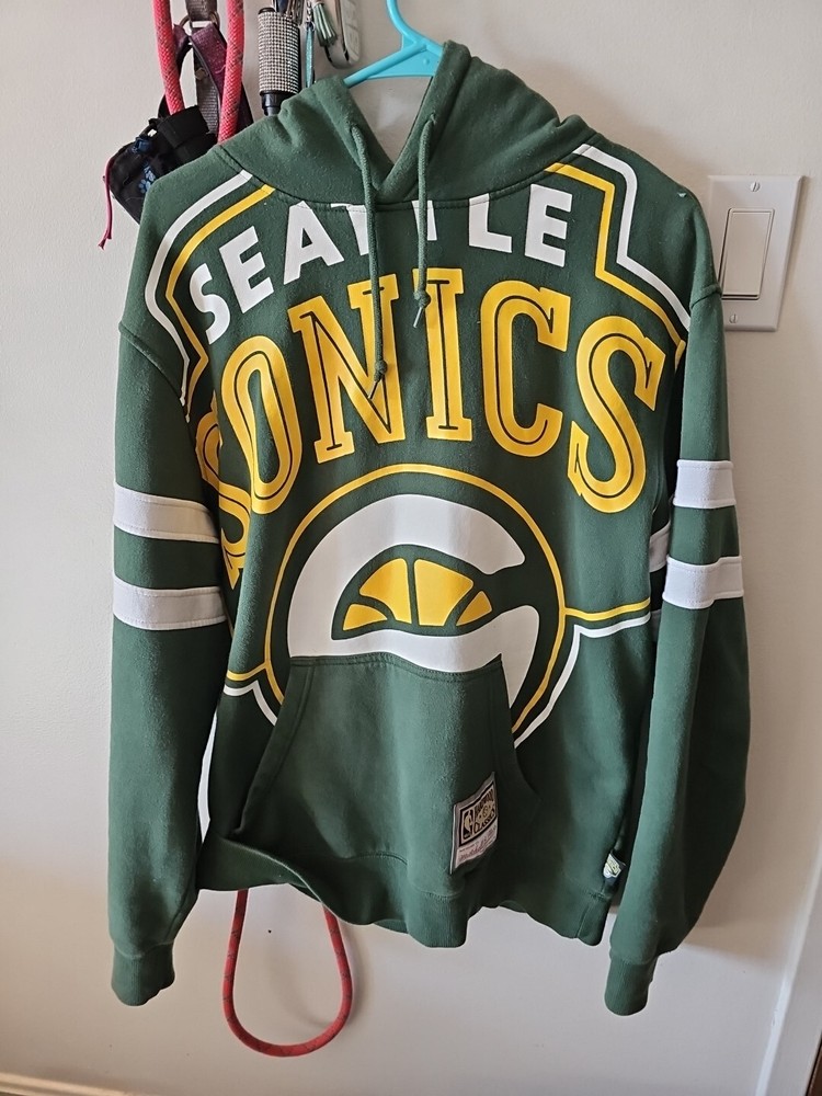 Mitchell And Ness Hardwood Classics Seattle Supersonics Mens Xl Sweatshirt