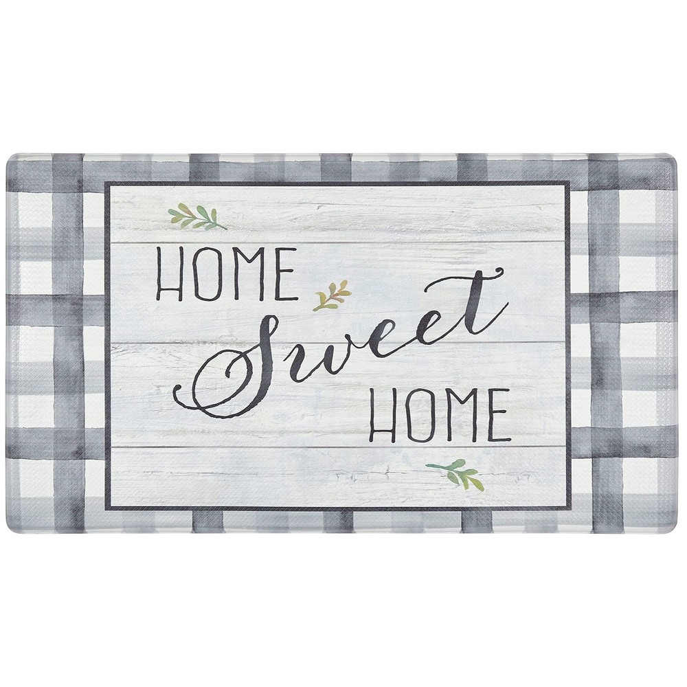 Anti Fatigue Kitchen Mat for Floor Home Sweet Home Themed Cushioned Kitchen Runn